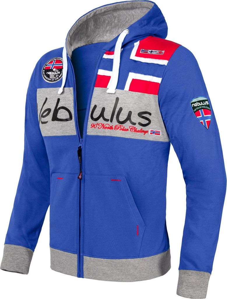 Nebulus Sweatjacke NAPA Herren, Übergangsjacke , Freizeitjacke , Q757 - Herren, kobaltblau, L