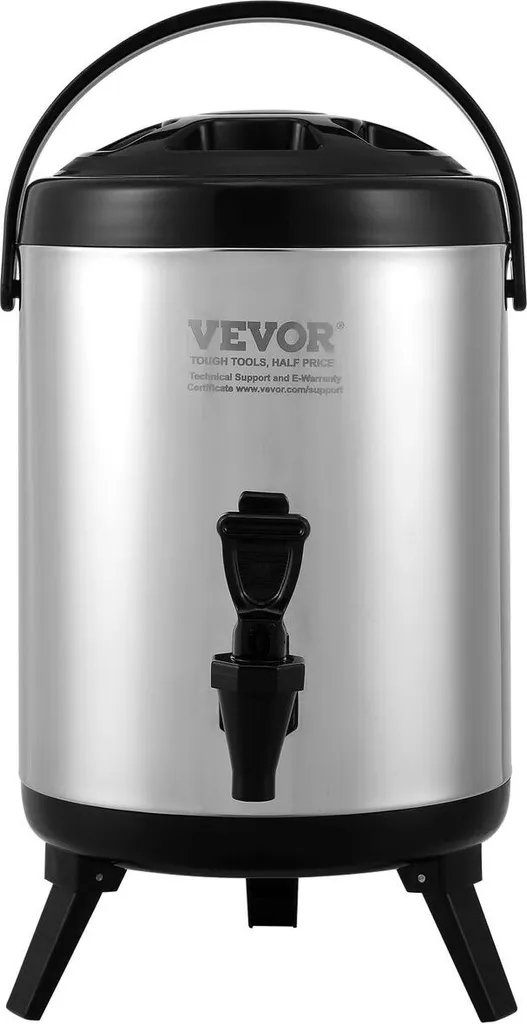 Distributeur thermique 1,5 gallon en acier inox avec robinet précis