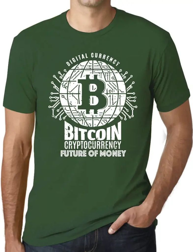 Herren Grafik T-Shirt Bitcoin Zukunft des Geldes hodl btc krypto – Bitcoin Future Of Money Hodl Btc Crypto – Öko-Verantwortlich Vintage Jahrgang