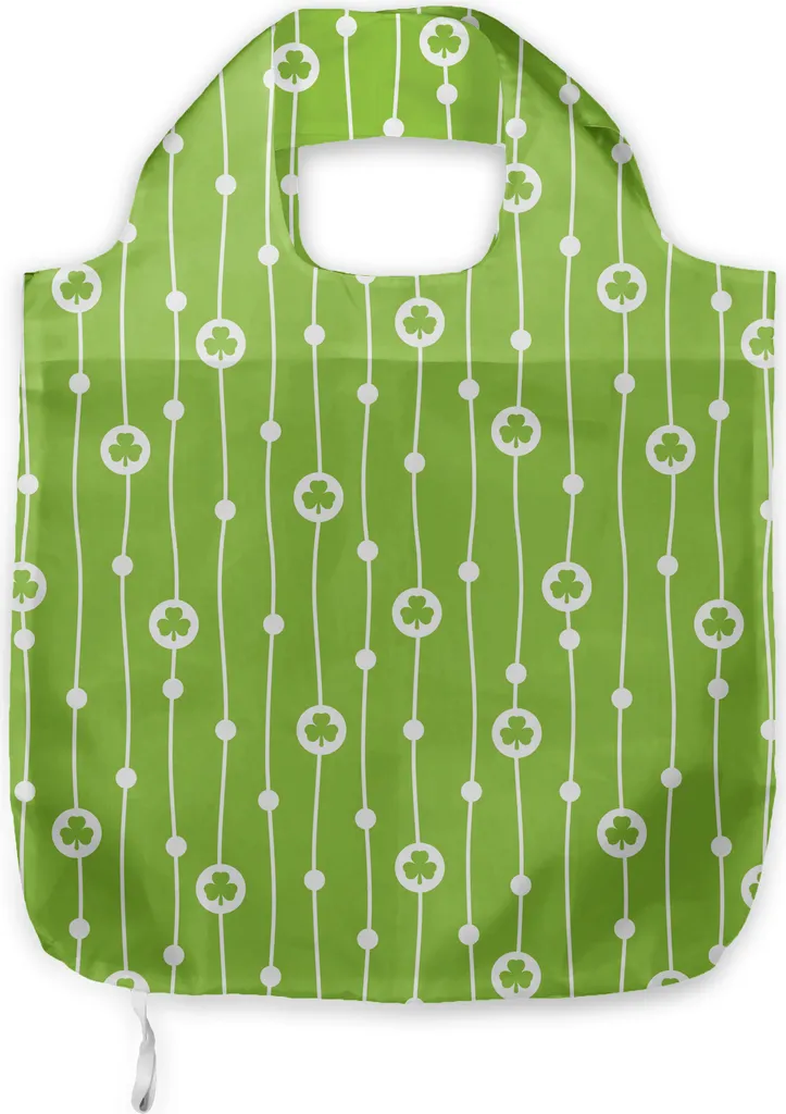 Shopping Bag ABAKUHAUS Trifolium - Borsa in Tessuto Eco-Friendly Lime
