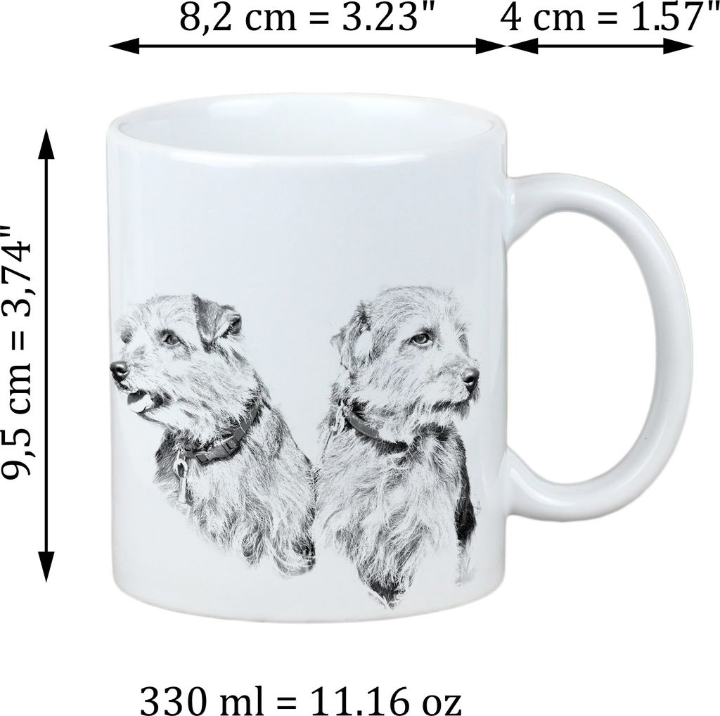 Norfolk Terrier - Tasse mit Hund, Tasse mit Bild, personalisiertes Geschenk der Marke Art-Dog