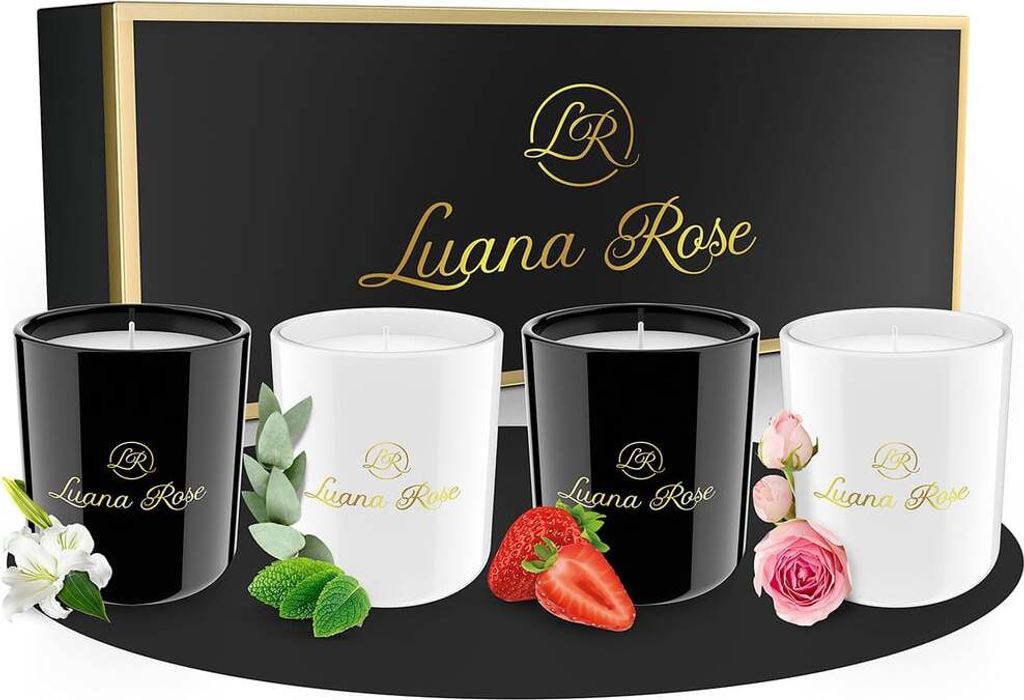 Luana Rose  Duftkerzen Geschenkset - 4er-Set - 100% Produktbild 
