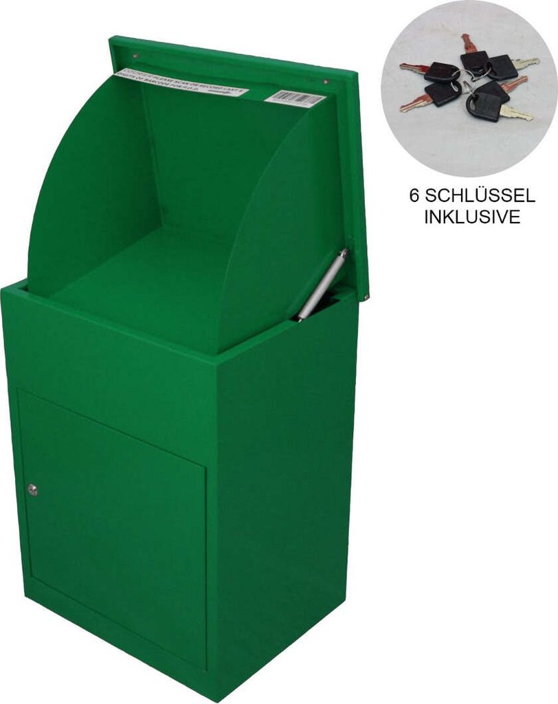 Paketkasten Paketbriefkasten Briefkasten für Pakete Briefkasten mit Paketfach Paketbox Postbox Paket-Dropbox Paketstation für zuhause Paket-Stand...