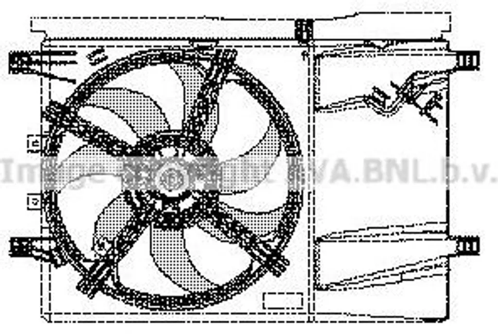 Ventilateur de refroidissement AVA FT7532 OE 55700341 Grande Punto Corsa