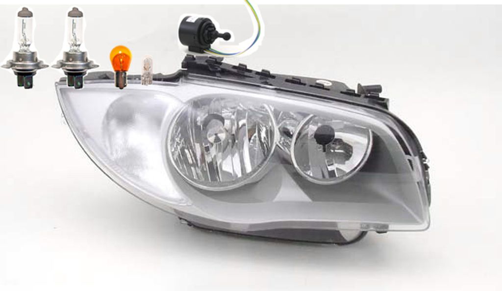Johns, Scheinwerfer passend für BMW 1 E81 E87 09/2004-02/07 Rechts Leucht. + Stellmotor 63116938563 63117207574 6938563 7207574 63126924486 6924486