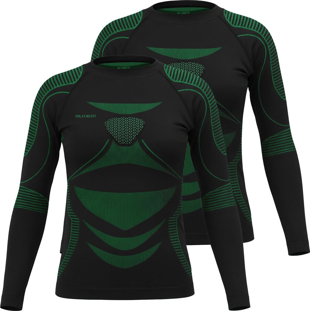normani 2 x Thermooberteil Langarm Shirt Skiunterwäsche für Damen und Herren