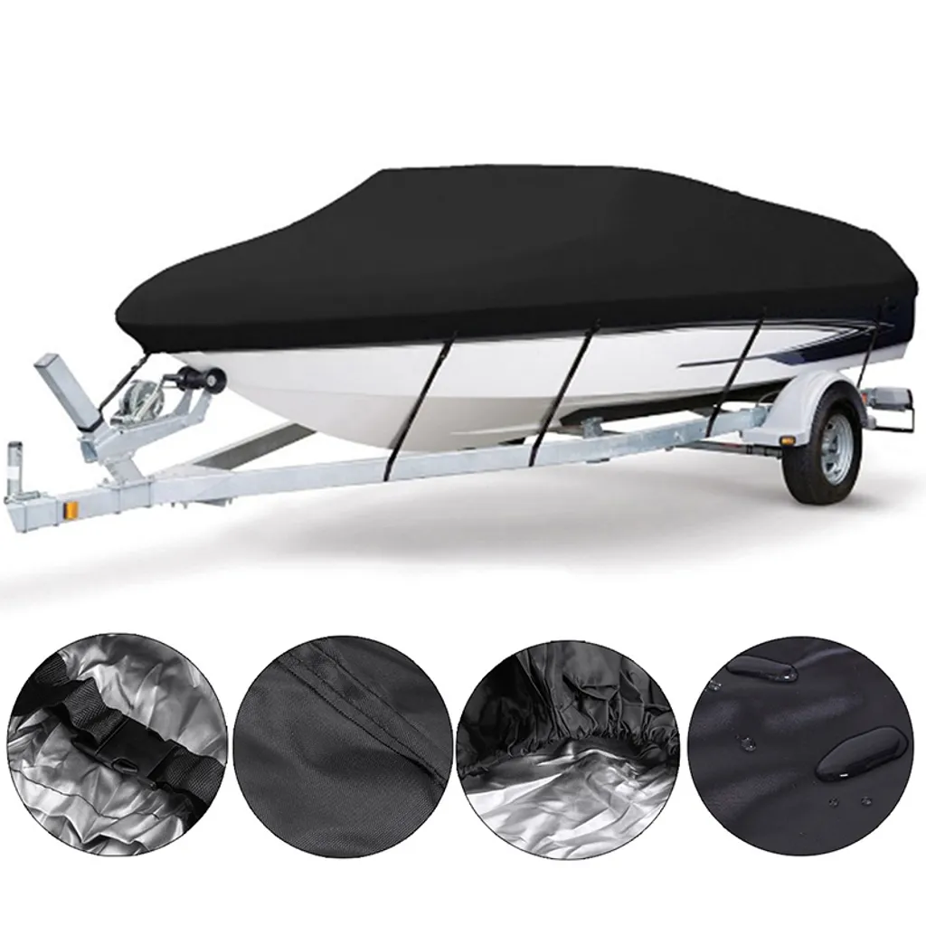 Housse bateau imperméable Oxford M résistant UV et intempéries en V