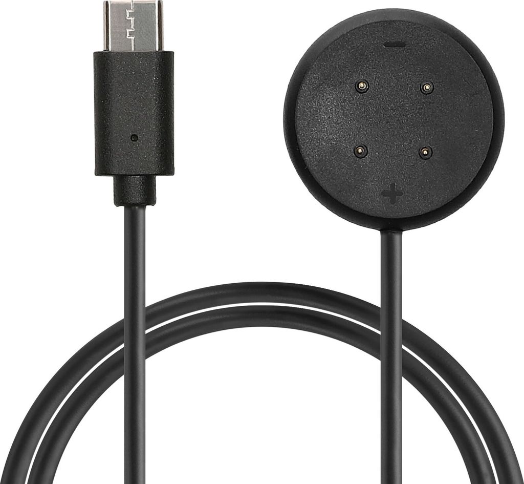 kwmobile USB C Ladekabel kompatibel mit Google Pixel Watch 3 / Pixel Watch 2 / Fitbit Versa 4 3 2 / Ace LTE - Kabel Charger - Smart Watch Typ C