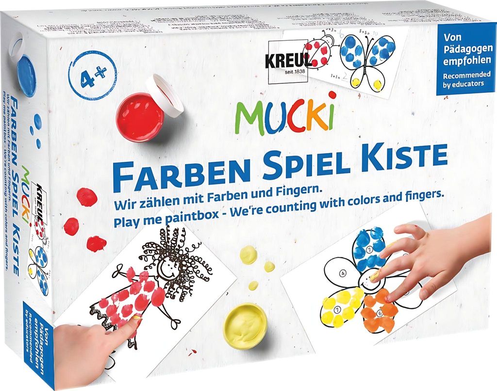 KREUL 29103 - Mucki Fingermalfarbe, Farben Spiel Kiste, Wir Produktbild 