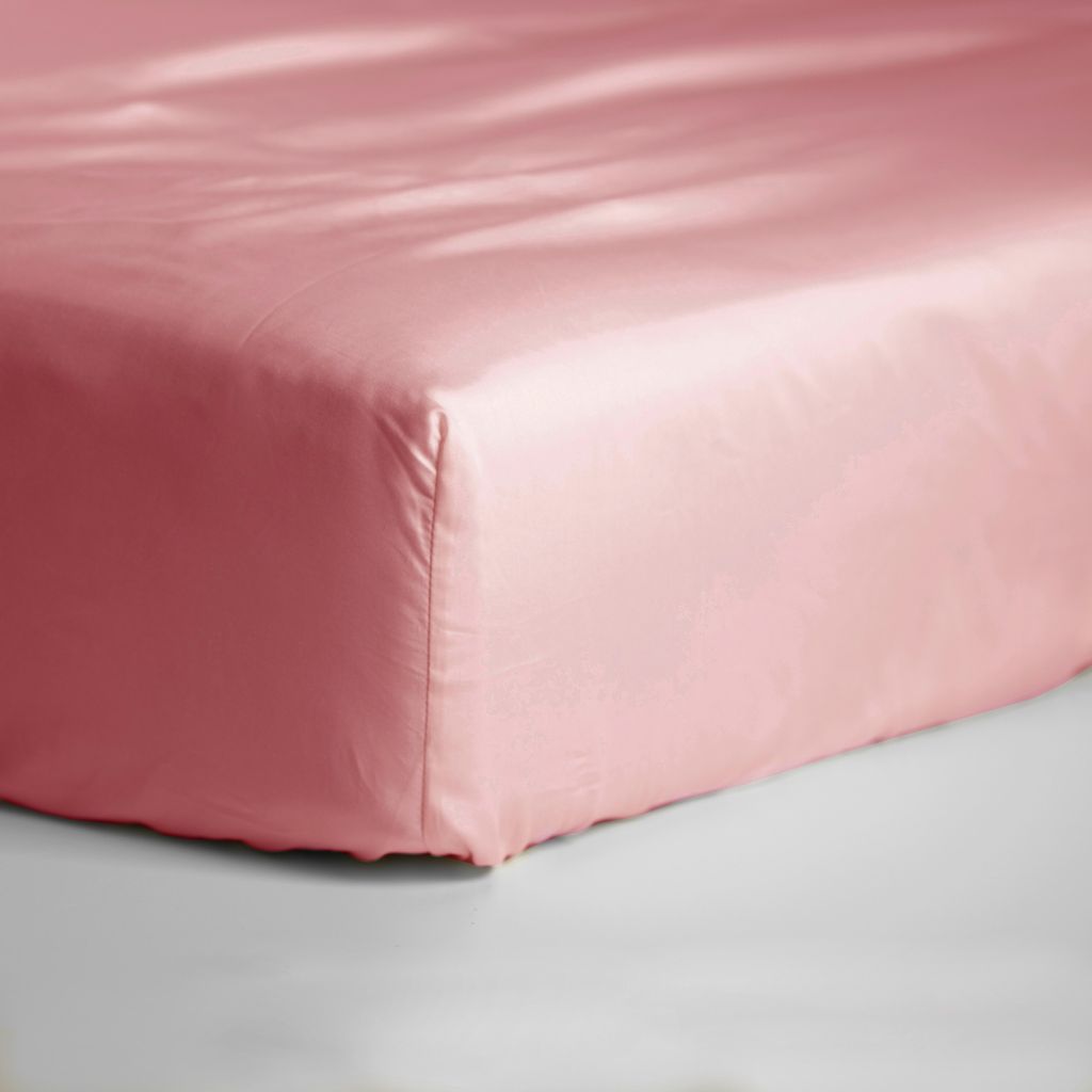 Cinderella Sundays - Spannbettlaken (bis 25 cm) - Satin - 80x210 cm - Rose Pink