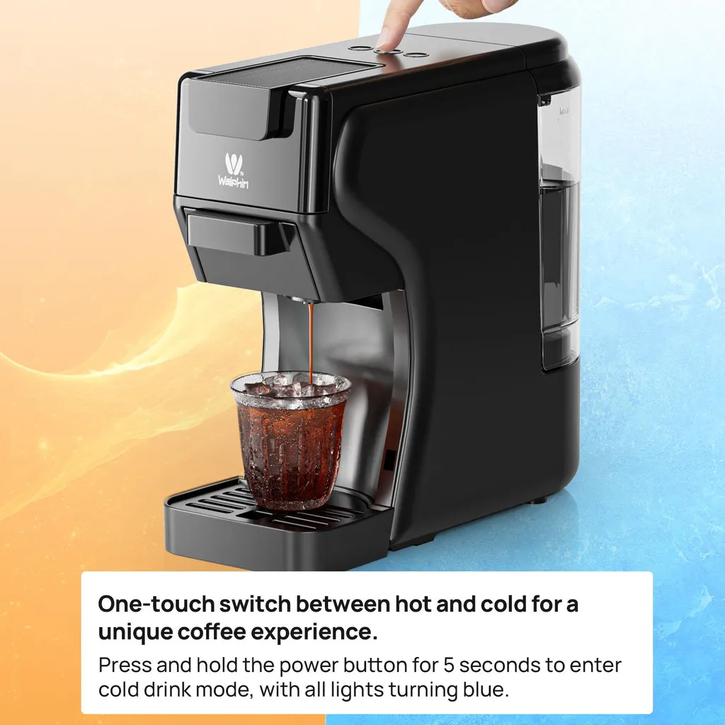 Machine à café compacte 3 en 1 noire 19 bars pour maison et bureau - 4