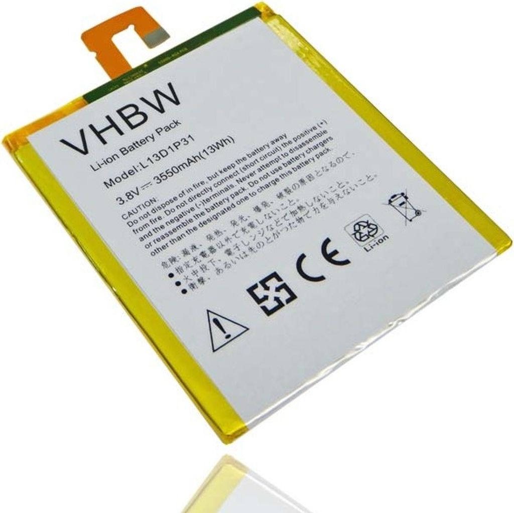 vhbw Akku kompatibel mit Lenovo IdeaTab A7-50, A3500FL 7", A7-50 3G Tablet Pad (3550 mAh, 3,8 V, Li-Ion)