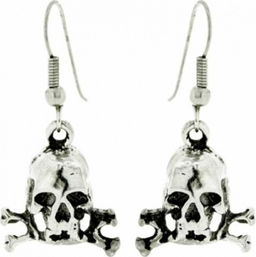 Ohrringe Totenkopf Ohrhänger Totenkopf Ohranhänger Produktbild 