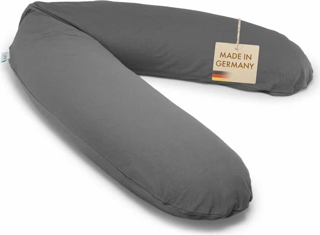 pic Bear Stillkissen Classic Schwangerschaftskissen aus 100% Baumwolle mit EPS 190 cm Dessin: Metall Jersey