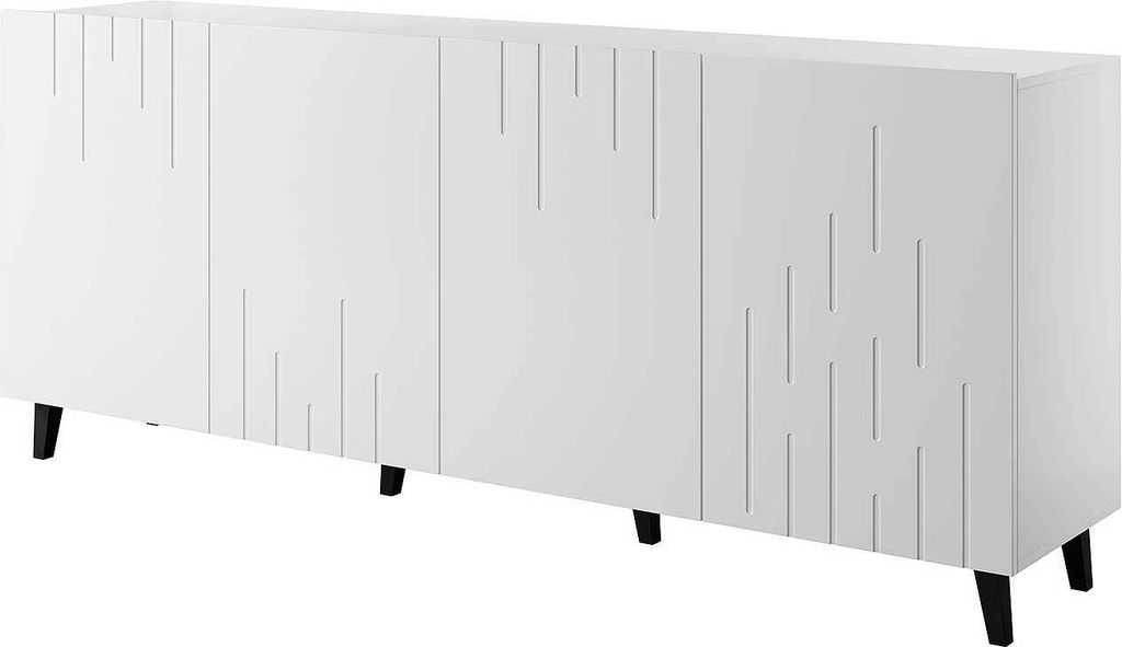 Kommode Sideboard Beistellkommode BARIS weiß matt
