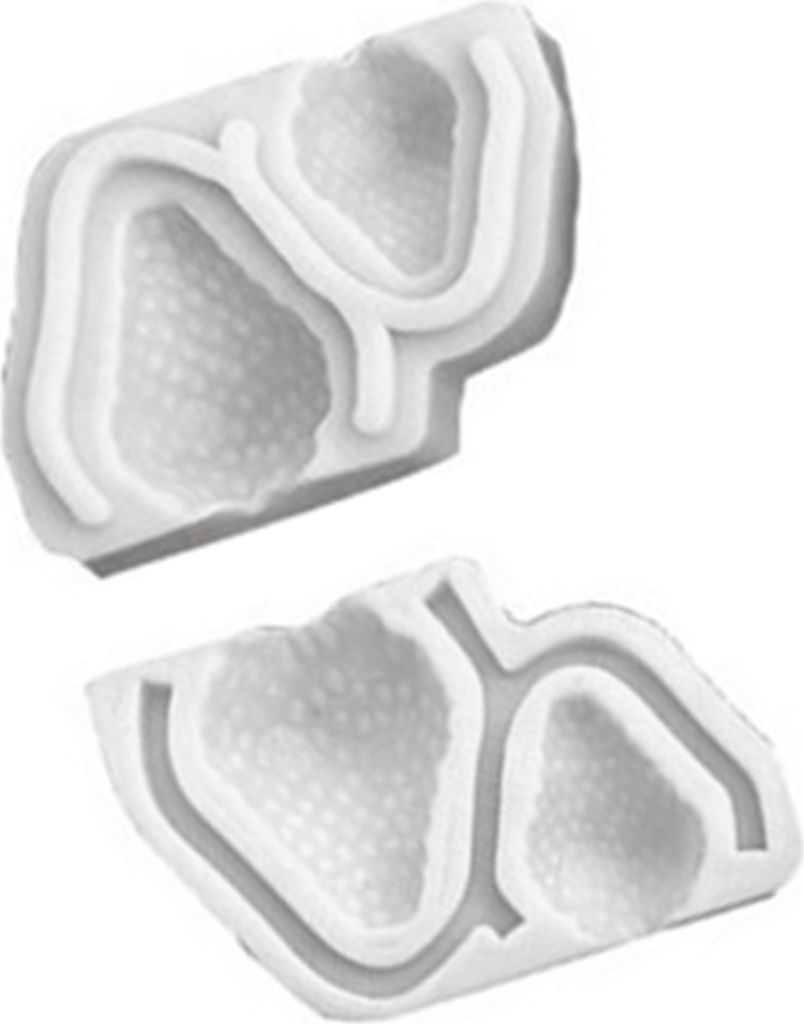 Backform Erdbeerform Lebensmittelqualität Einfach Herauslösen DIY Kuchendekorationswerkzeug Wiederverwendbare Schokoladenbonbon-Silikonform Küch...