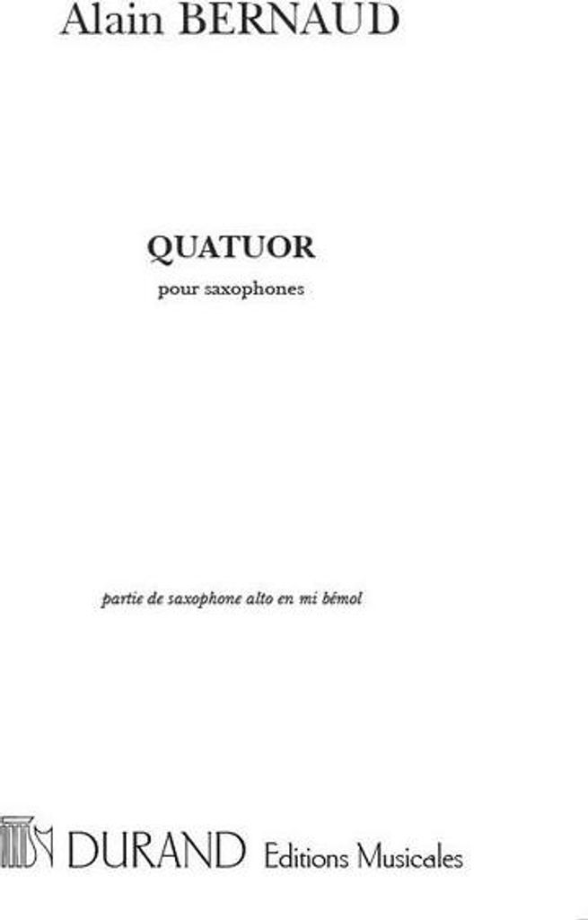 Quatuor pour saxophonessaxophone alto