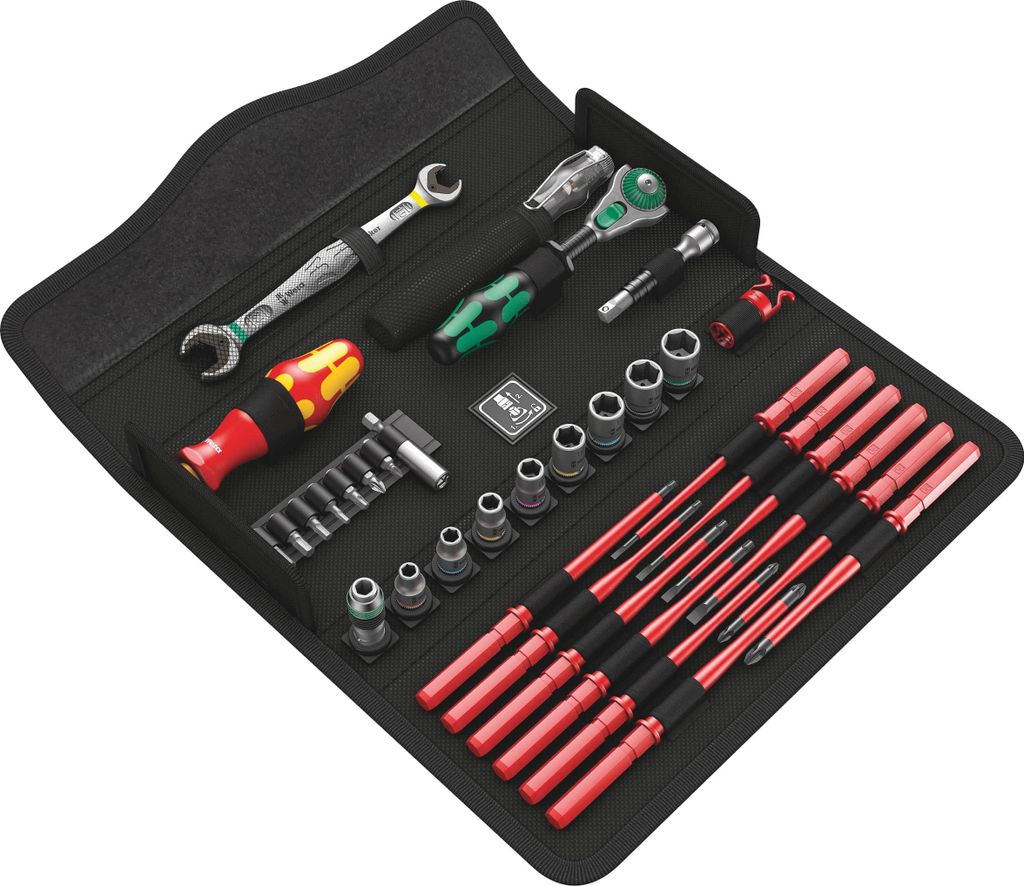 Werkzeugset KK W1 35-tlg.Wartung Klapptasche WERA Produktbild 