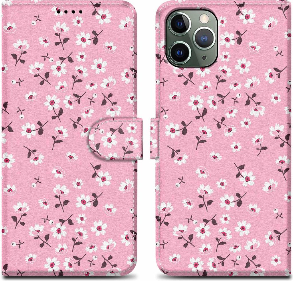 Cadorabo Schutzhülle für Apple iPhone 11 PRO MAX Hülle Design Rosa Handyhülle Schutzhülle Etui Magnetisch Case Cover