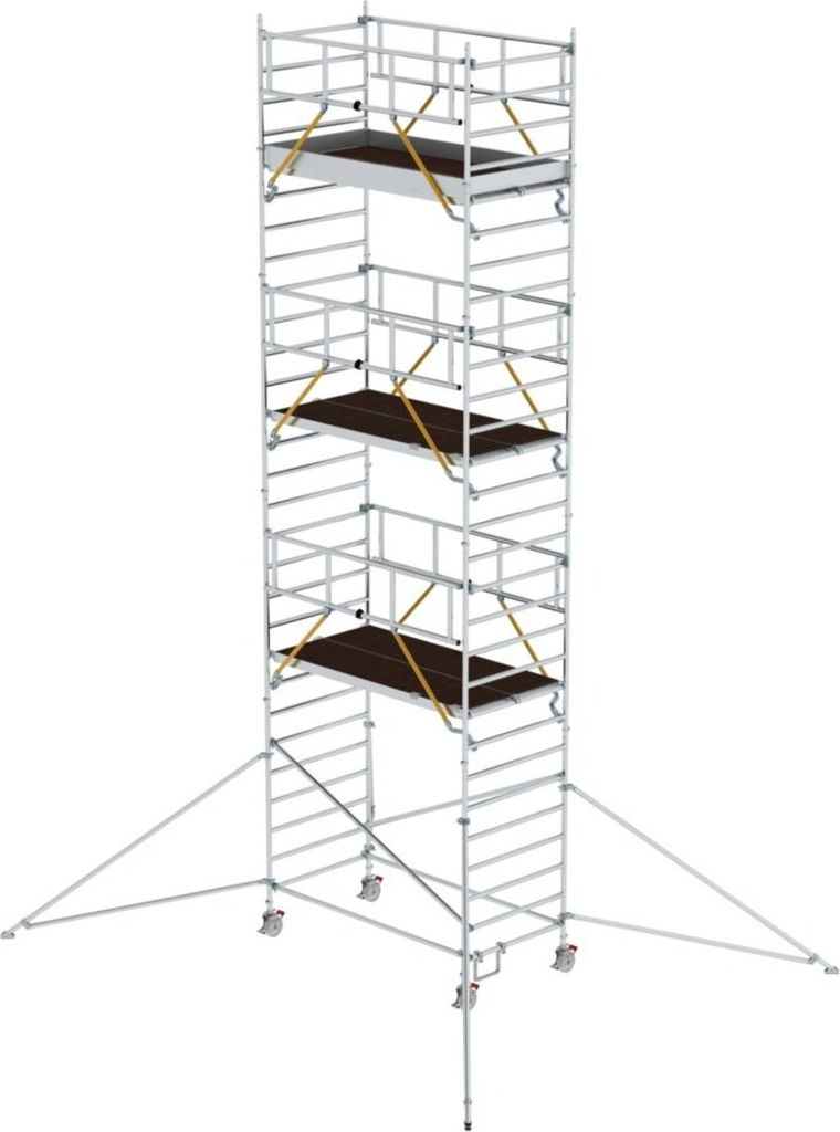 MUNK Rollgerüst SG mit Doppelplattform 1,35x2,45m und Ausleger 9,55m AH