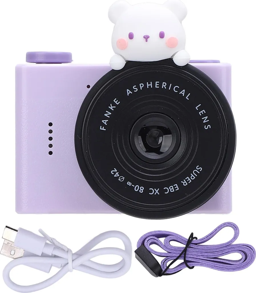 Appareil photo numérique 20 MP anti-chute avec dragonne et double caméra