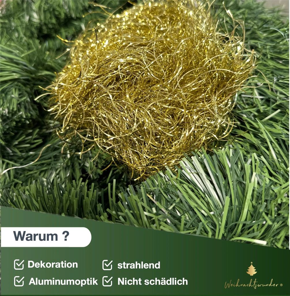 5x Engelshaar gold gelockt - Lametta für | Kaufland.de