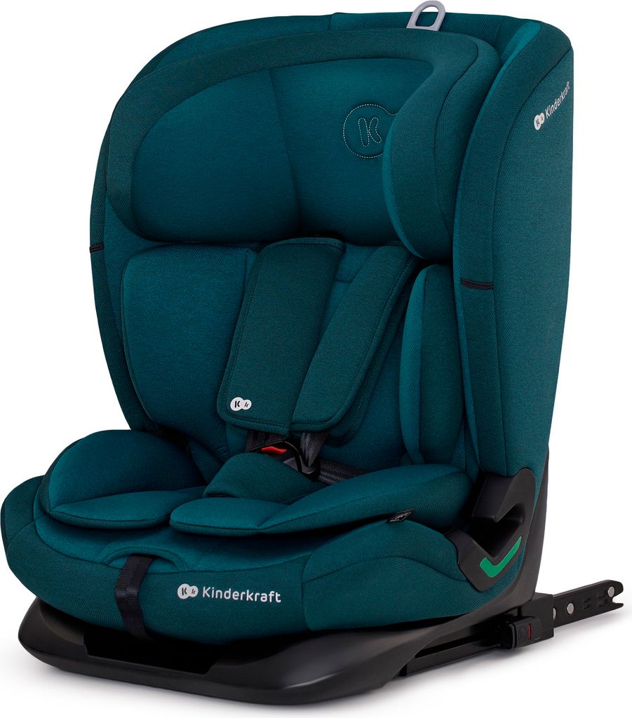 Kinderkraft ONETO3 i-Size Kindersitz 76-150 cm - ISOFIX & TOP TETHER - 3-lagige Kopfstütze - RECLINING-Funktion - ab 15 Monate bis 12 Jahre - Blau