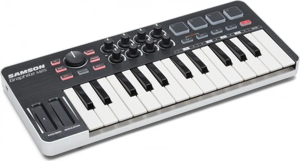 Samson Graphite M25 : Clavier Maître USB MIDI portable 25 touches mini