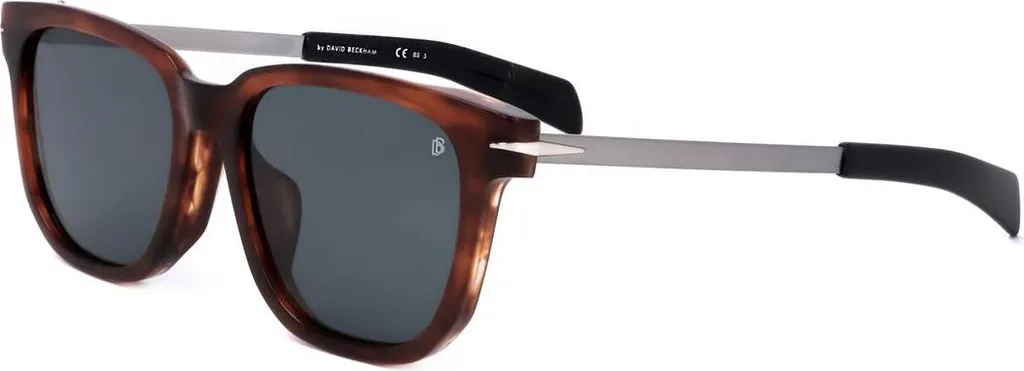 Lunettes David Beckham DB 7067/F/S avec monture effet Corne et Ruthénium