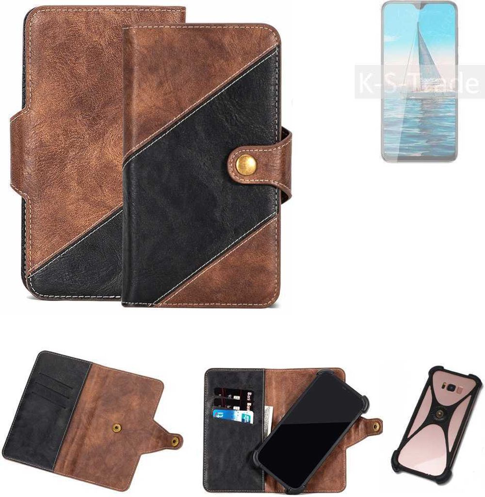 K-S-Trade Handyhülle Schutzhülle Bookstyle Case kompatibel mit Cubot R15 Pro Klapphülle Cover Hülle Schutztasche 1x