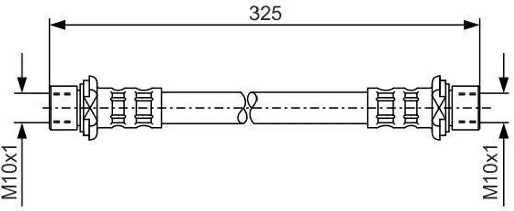 Flexible de frein arrière pour Toyota RAV 4 I (A1) - BOSCH 1987476205