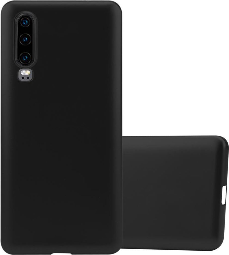 Cadorabo Schutzhülle für Huawei P30 Hülle in Schwarz Handyhülle TPU Silikon Etui Cover Case