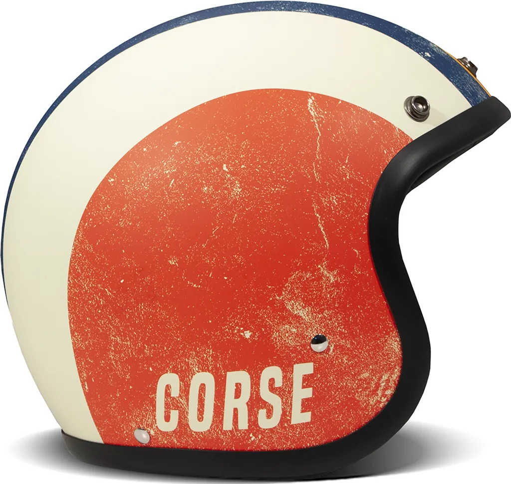 Casque Jet Vintage DMD Retro Squadra Corse S pour Moto Custom et Ville
