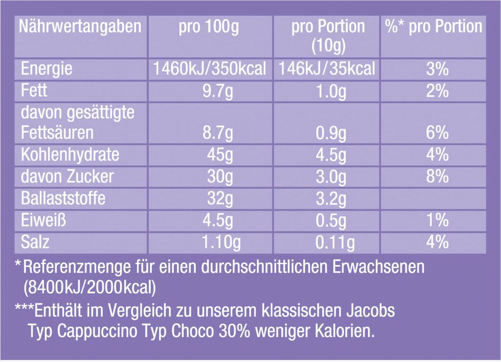 JACOBS Typ Cappuccino Choco So Leicht mit Milka Geschmack Produktbild 6