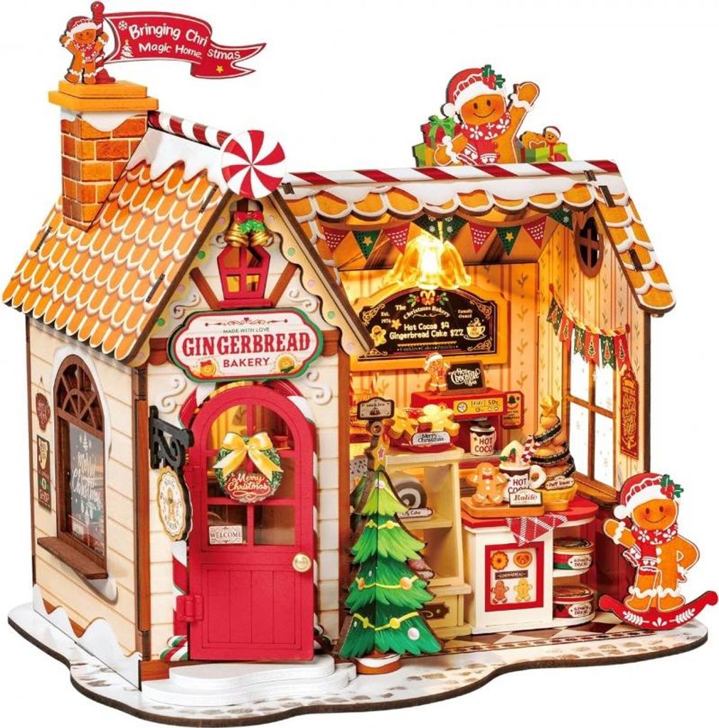 Rolife 3D-Holz-Puzzle DIY 'Lebkuchenhaus' Produktbild 