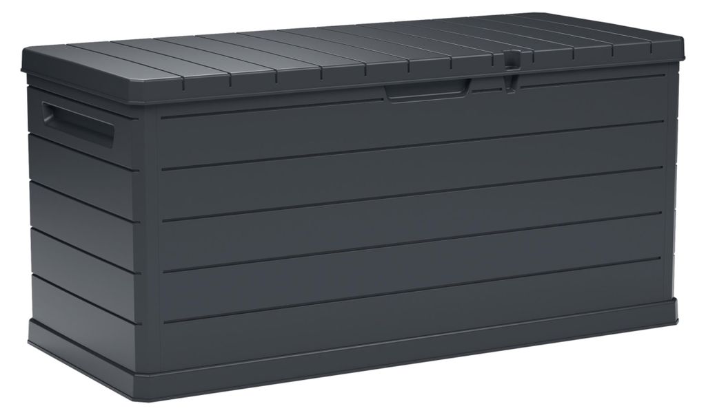 Außenaufbewahrungsbox 350 l – Gartenbox Grau 118,5 x 52 x Produktbild 