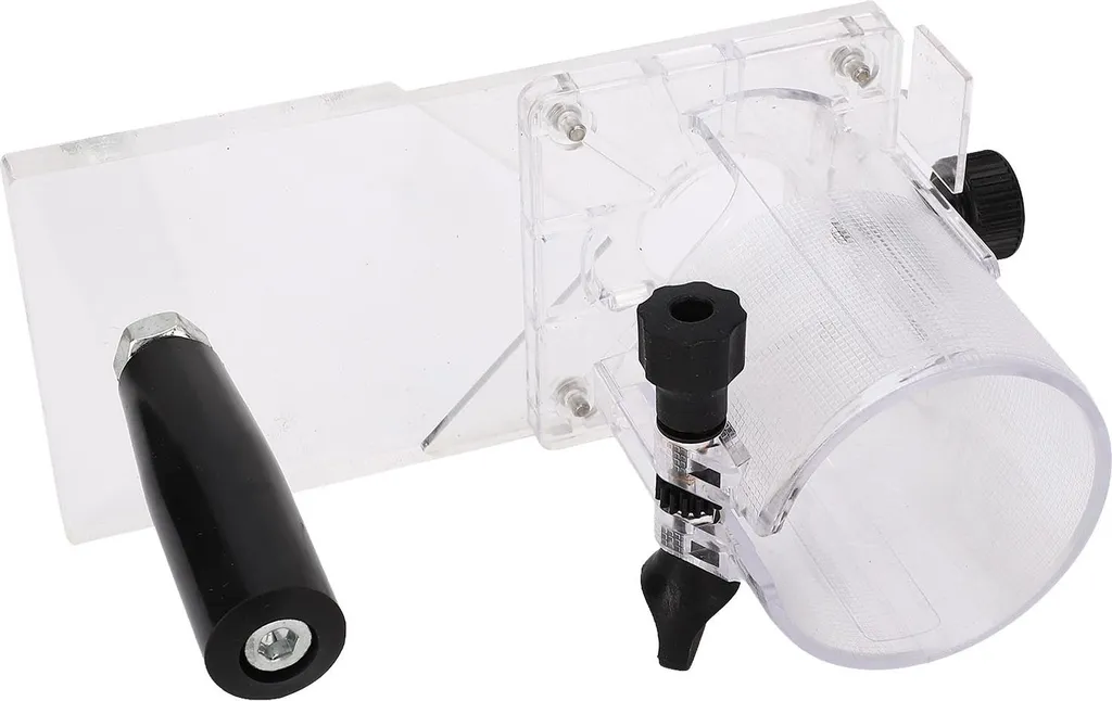 Couvercle de Protection pour Défonceuse à Bois avec Base Transparente