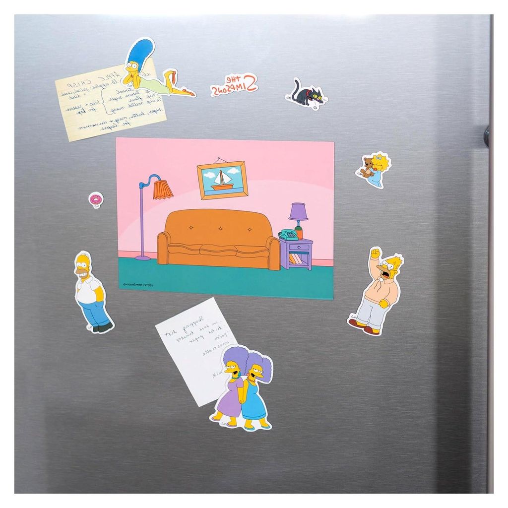 Magnete Set Die Simpsons - Magnet Kühlschrank Größe ca. 14,5 x 21 cm - Offizieller The Simpsons Geschenke Fanartikel