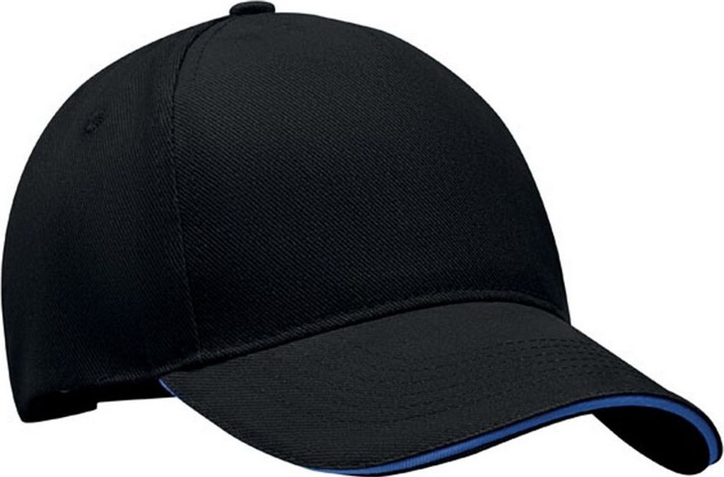 MidOcean - "Singa" Baseball-Mütze 5 Segmente MO410 (Einheitsgröße) (Schwarz/Blau)