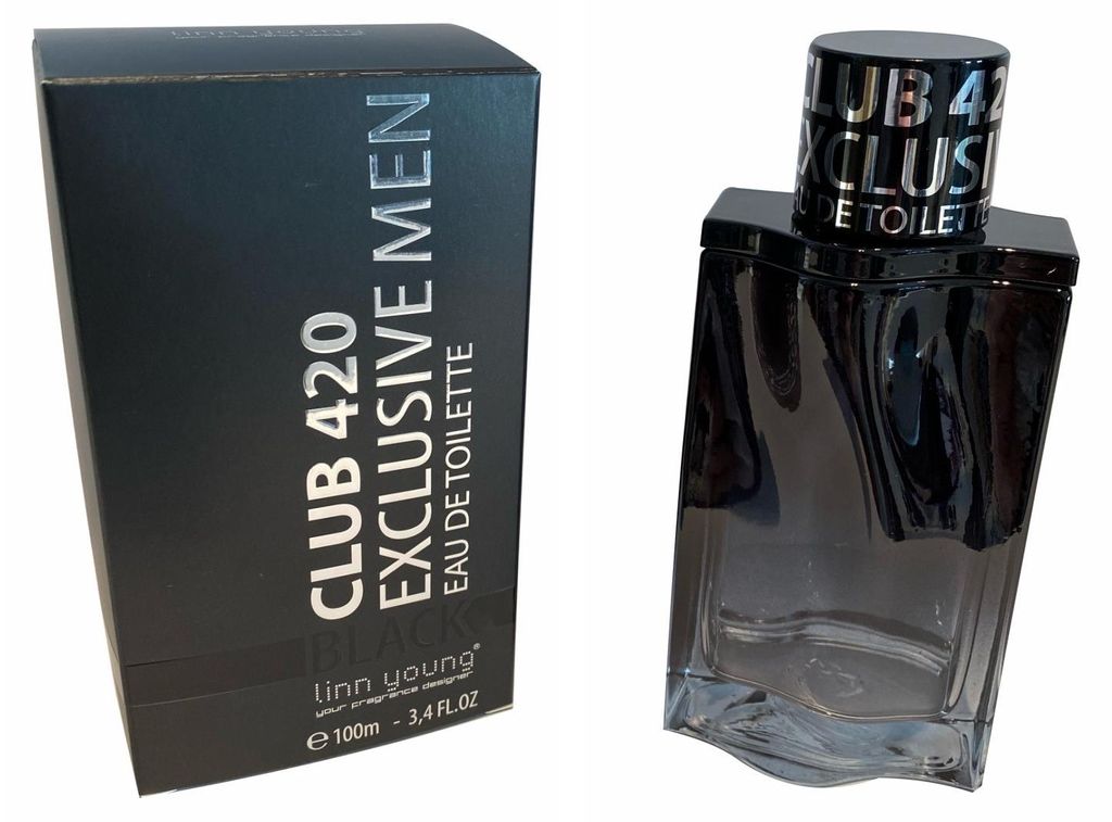 Linn Young Club 420 Exclusive Black Men Eau de Toilette, Produktbild 
