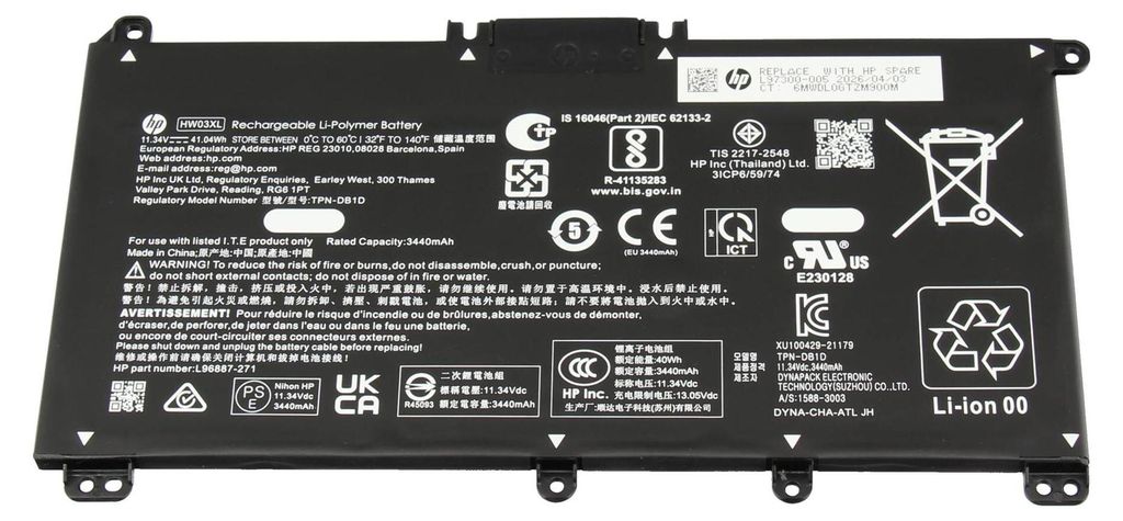 L97300-005 HP Akku 41Wh HW03XL Produktbild 