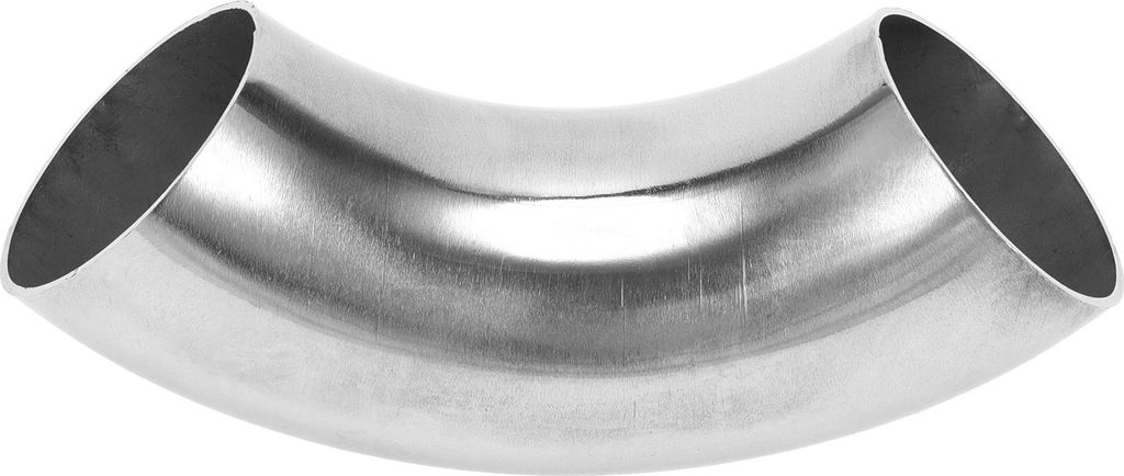 90 Grad Bogenbogen Auto Modifizierte Auspuffrohrleitung Rohrleitung 1,5" Zoll OD Dicke 1,2mm/18GA 38x126x1,2mm 201 Edelstahl Silberton