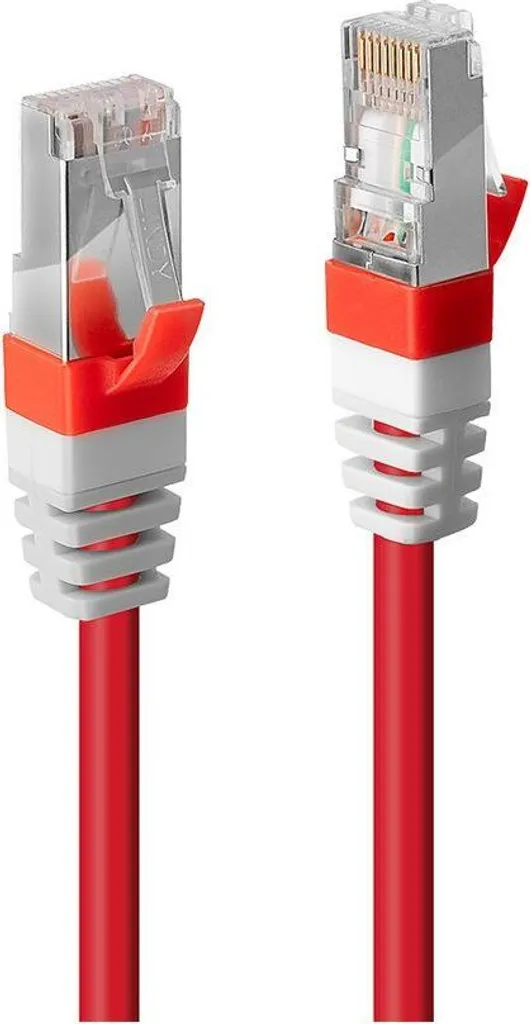 Cavo Gaming Lindy 45392 Cat 6a SFTP 20m Rosso - Zero Lag e Max Stabilità