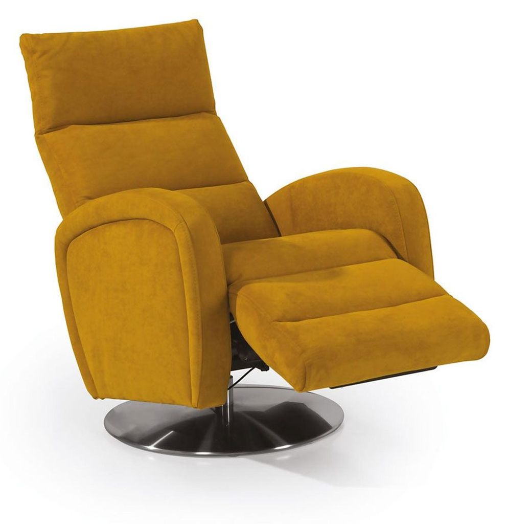 Sessel Lounge Designer Stuhl Polster Sofa 1 Sitzer Relax Drehbar Fernseh Stoff