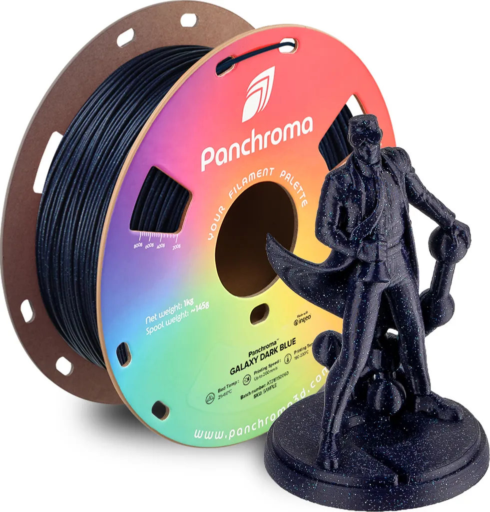 Polymaker CA02025 Panchroma Galaxy PLA Dark Blue - 1kg Filamento 1.75