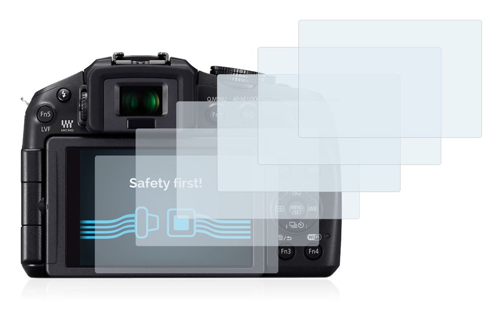 Savvies Displayschutzfolie Für Panasonic Lumix DMC-TZ3 - 6 Stück, Ultraklar