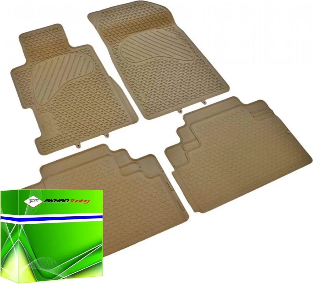 DK0602 - Set di tappetini in gomma per Civic VII, VIII 2002-2012 Beige