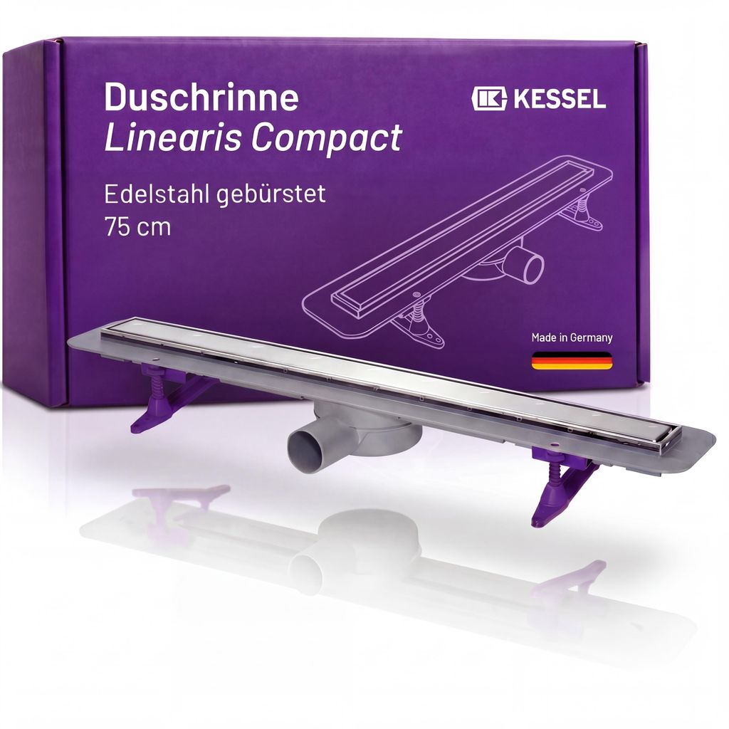 KESSEL Duschrinne Linearis Compact 75 cm - 45600.63M - Produktbild 
