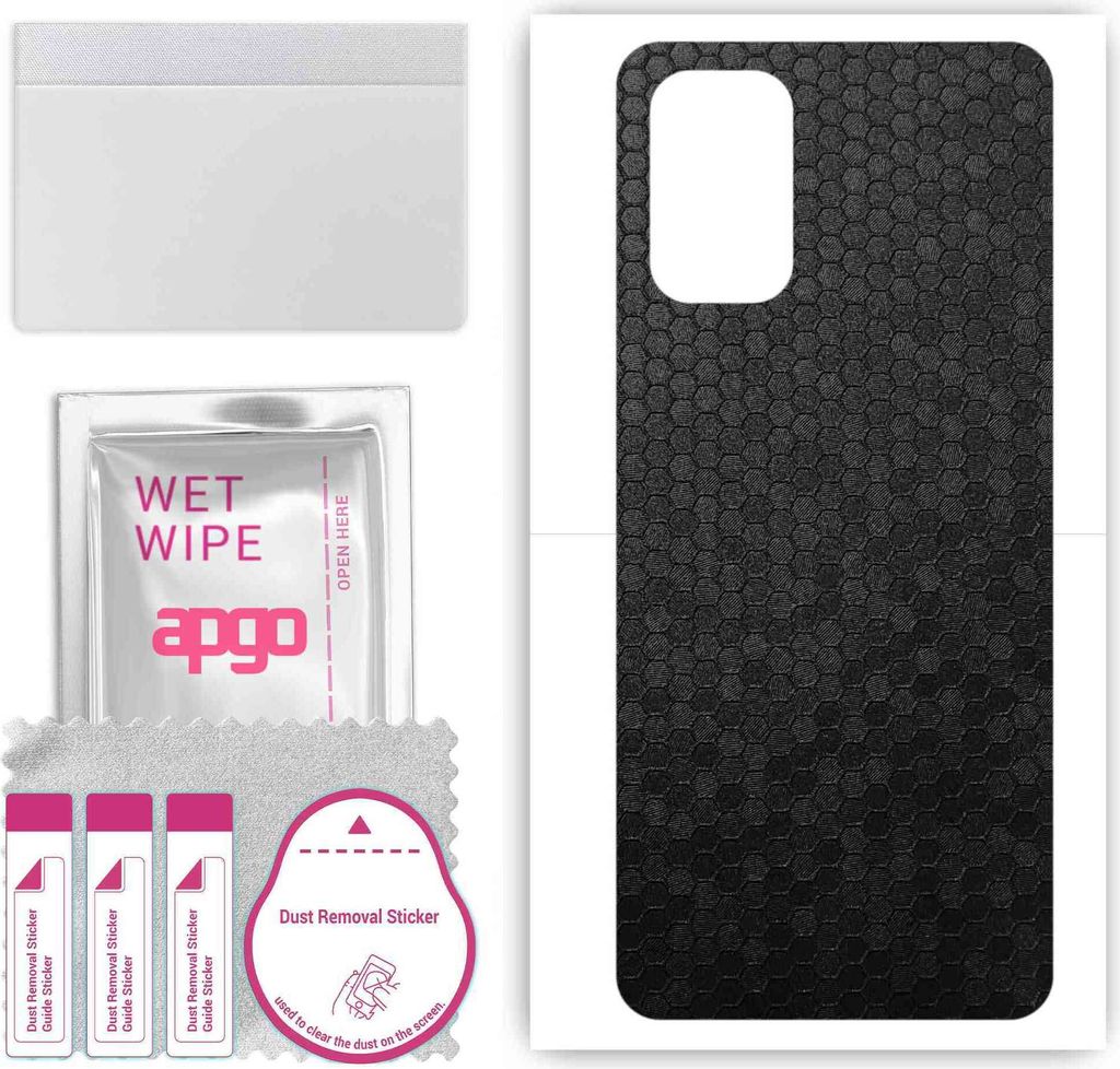 apgo Rückseite Schutzfolie, Skin, kompatibel mit OnePlus 9R, Hinten Displayschutzfolie aus Vinylfolie, kratzfest, einfache Montage - Schwarze Honi...