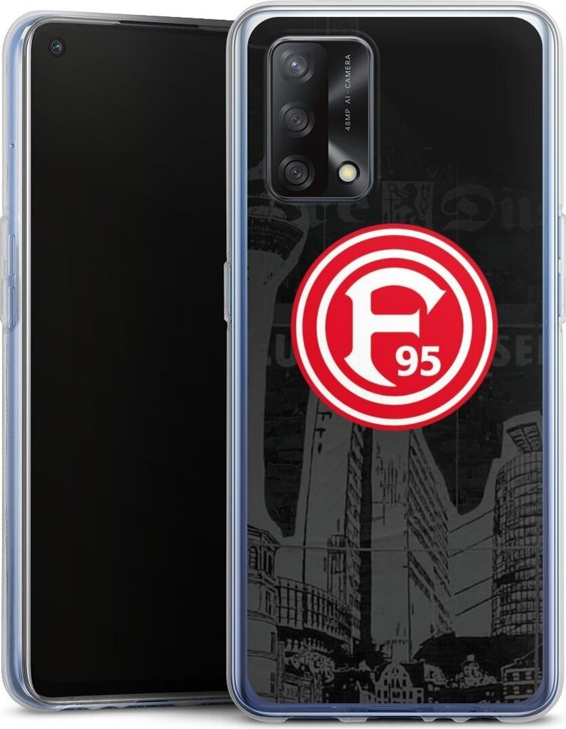 DeinDesign Handyhülle für Oppo A74 Silikon Hülle Case Smartphone Schutzhülle Fortuna Düsseldorf Logo Offizielles Lizenzprodukt